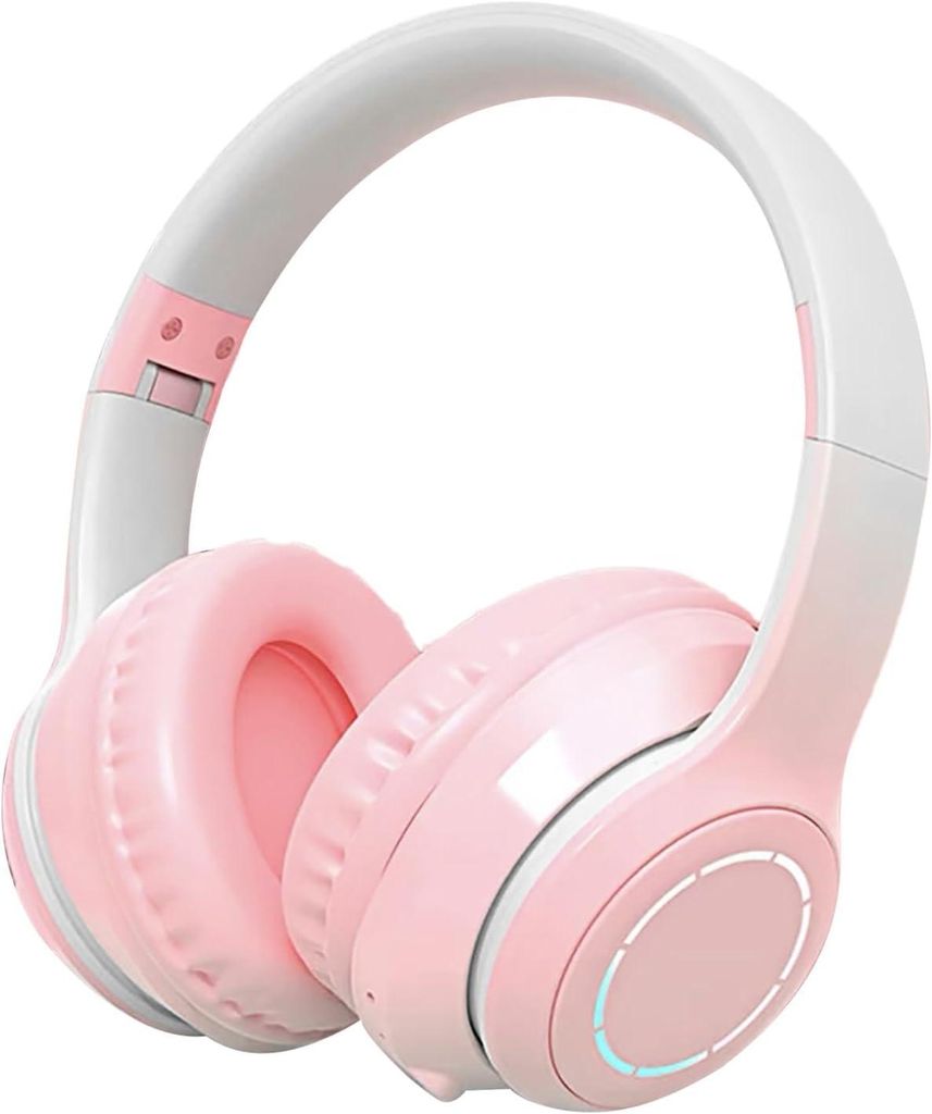 Over-Ear-Kopfhörer über Dem Ohr, Heavy-Bass-Headset mit Mikrofon und Faltbarem Bluetooth V5.1-Kopfhörer für Reisen, Smartphone, Computer, Laptop