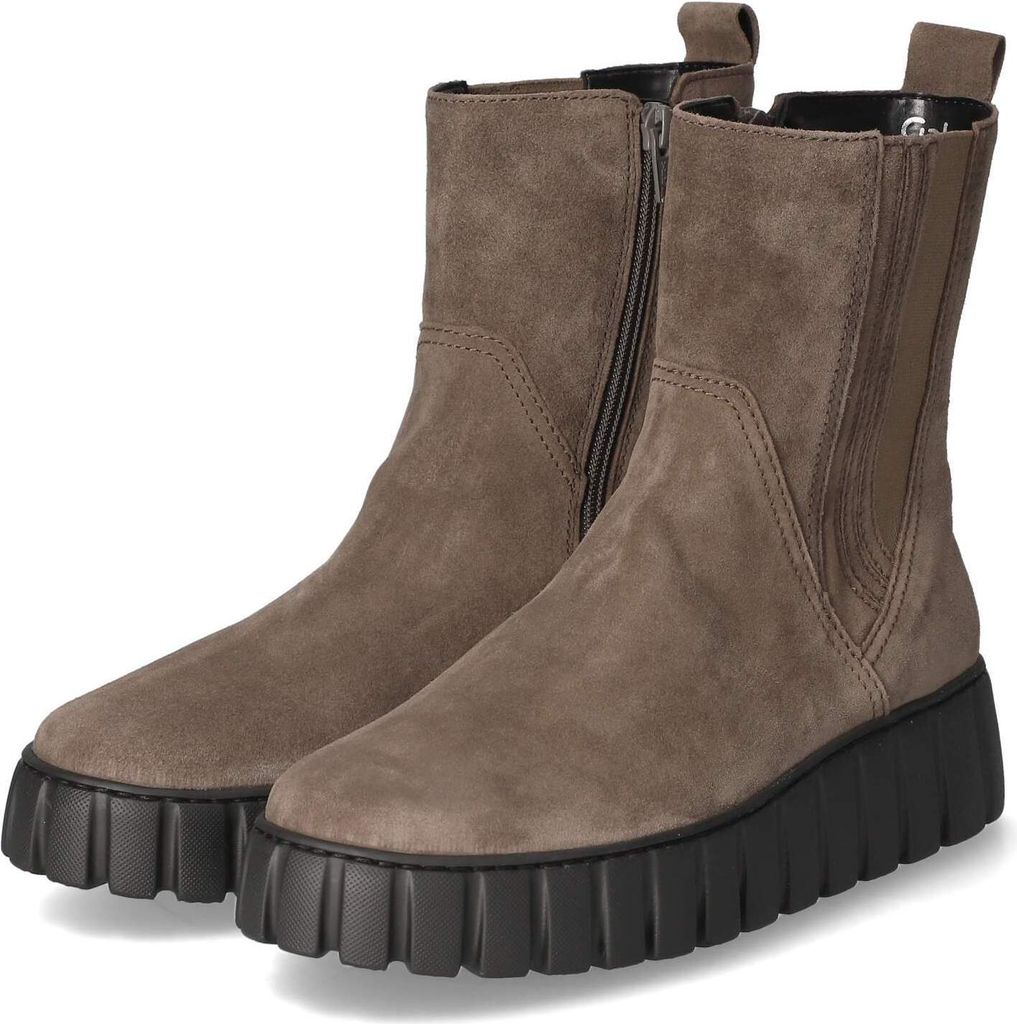 Gabor Boots Stiefel Braun Glattleder Gabor Damen Stiefelette