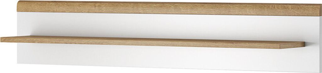 Hängeregal PAVLIS – Riviera-Eiche / Weiß