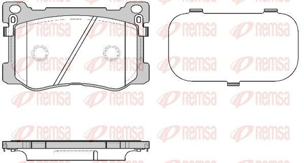 REMSA Bremsbeläge Satz Vorne Bremsklötze für HYUNDAI GENESIS Coupe 1475.12
