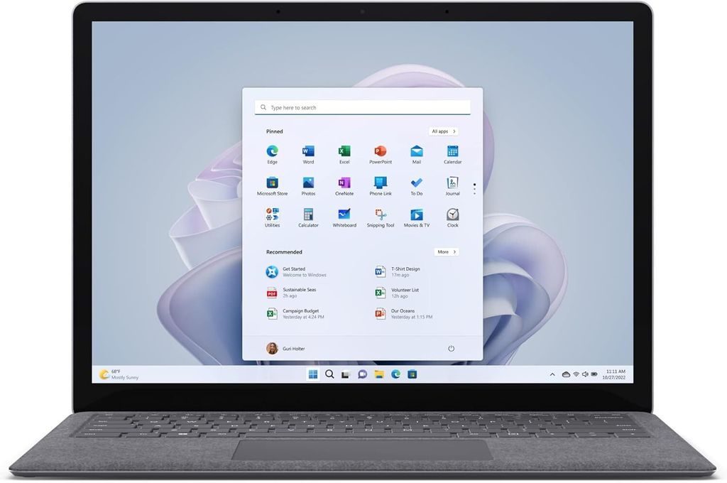 Microsoft Surface Laptop 5, Intel Core i7, 38,1 cm (15"), 2496 x 1664 Pixel, 8 GB, 256 GB, Windows 11 Pro - QWERTZ Schweiz Layout