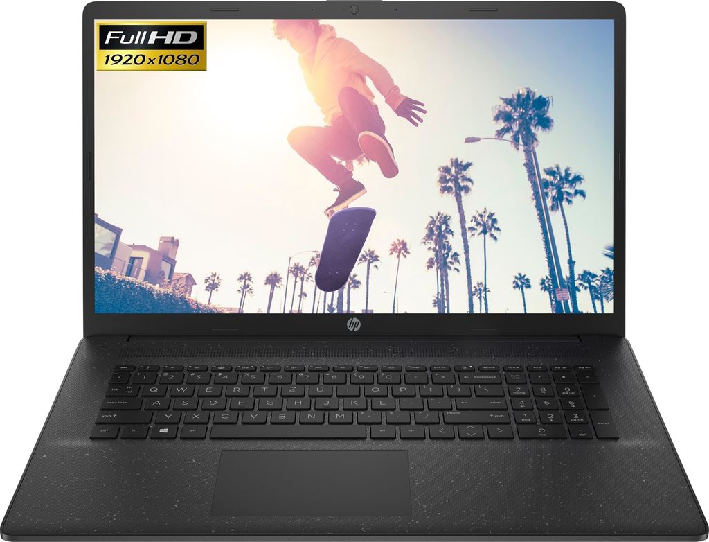 HP 17,3" Full-HD IPS Notebook AMD Ryzen 7 7730U @4,5GHz 16GB DDR4 1TB SSD Radeon RX Vega 8 Windows 11 Laptop
