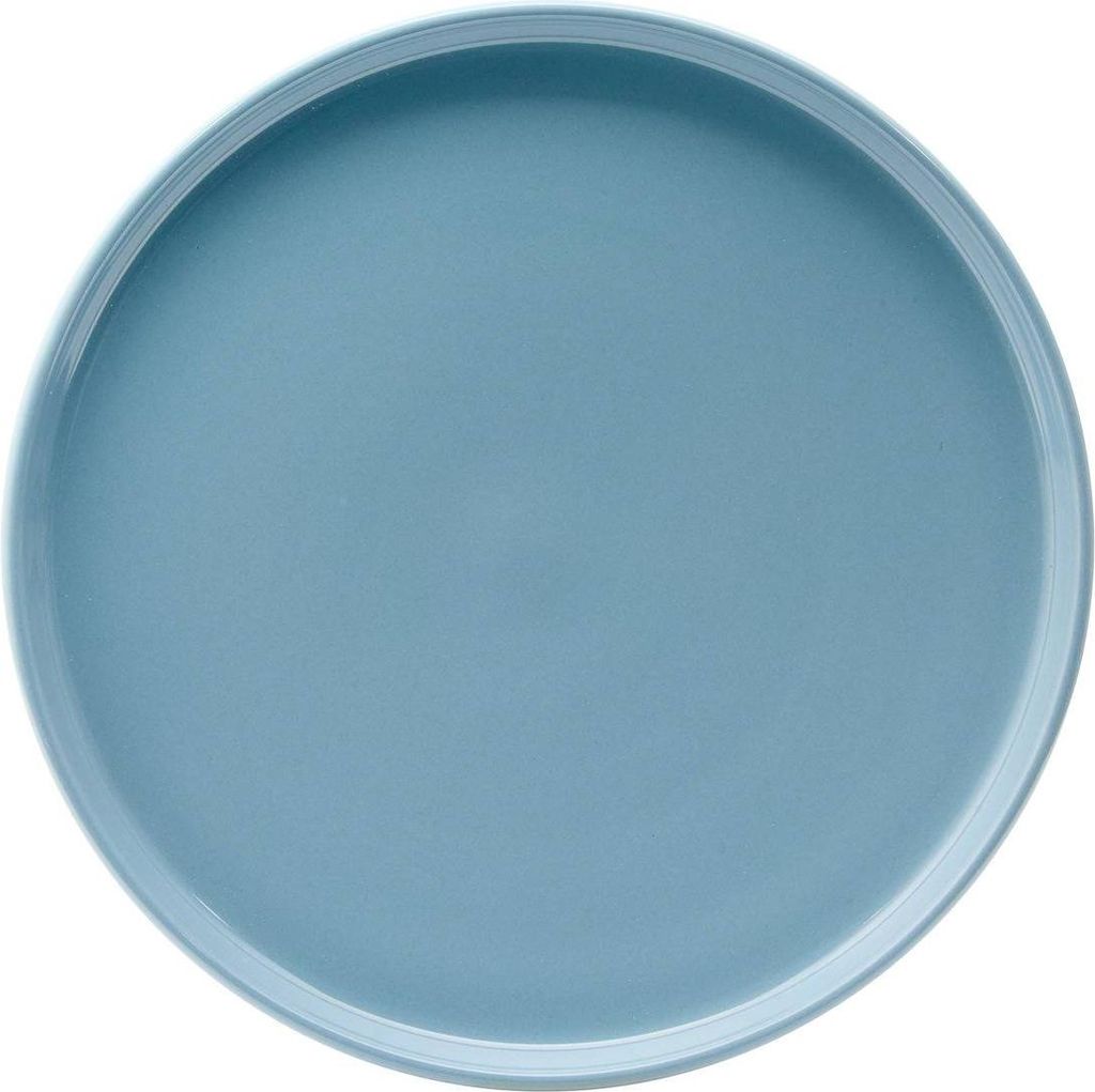 Set aus 6 flachen tellern marie blau d26,5cm - Atmosphera créateur d'intérieur