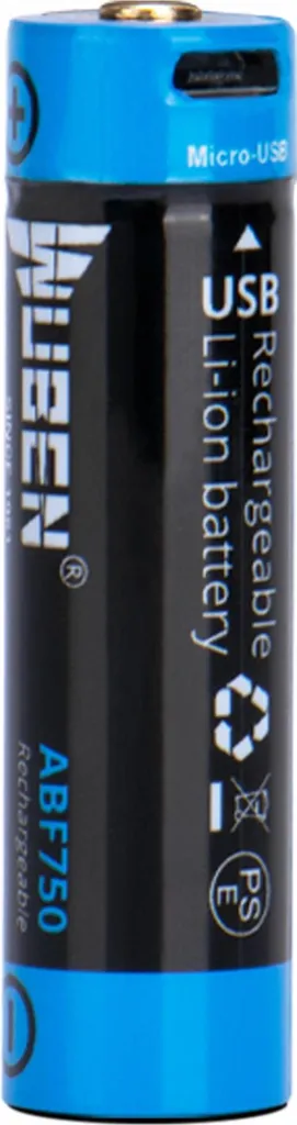 Accu 14500 rechargeable USB idéal pour lampe de randonnée et bivouac