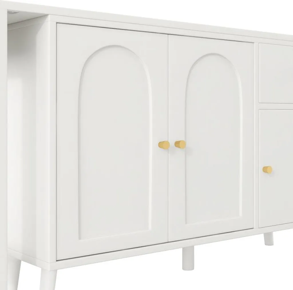 Sideboard bureau combiné modulable meuble de rangement gain de place - 11