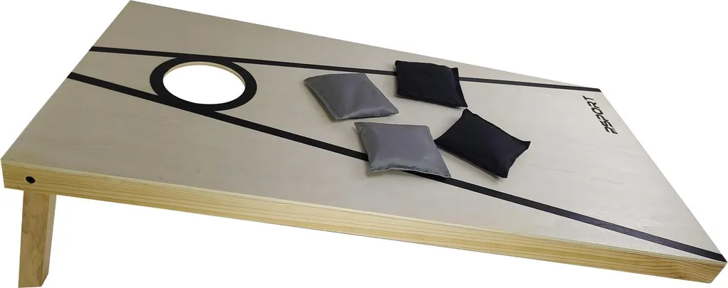 Cornhole Robuste 120x60cm sans Rebond : Pack Deluxe avec 8 Sacs Pro