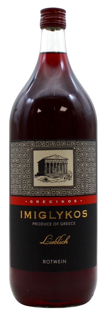 Grecikos Imiglykos Rotwein lieblich 11% vol., 6er Pack (6 x Produktbild 