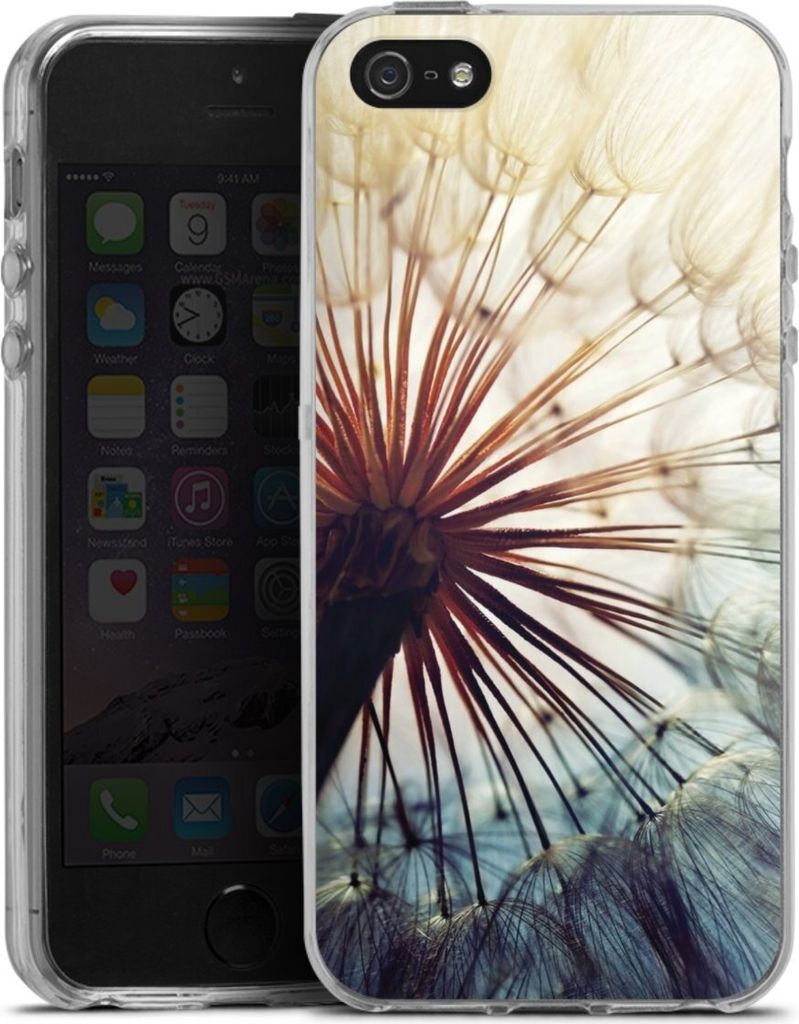DeinDesign Handyhülle für Apple iPhone 5s Silikon Hülle Case Smartphone Schutzhülle Blumen Fotografie Pusteblume