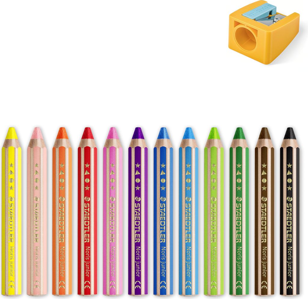 Staedtler - Set Di 72 Matite Colorate Triangolari - Impugnatura Ergonomica, Colori Assortiti - Ideali Per Scuola E Arte