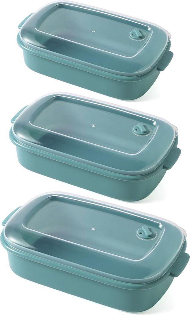 1/3-teilige Lebensmittelaufbewahrungsbox, BPA-frei, hitzebeständig, stapelbares Design, Aufbewahrungsorganisator, mikrowellenbeheizte Lunchbox mit...