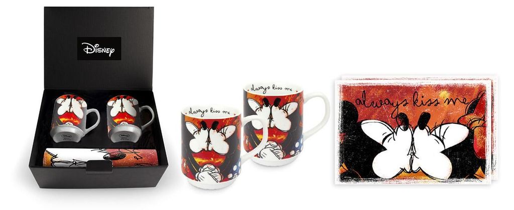 Gilde 4tlg. Set, Disney, Tasse / Becher, "always kiss me", Zdjęcie produktu 