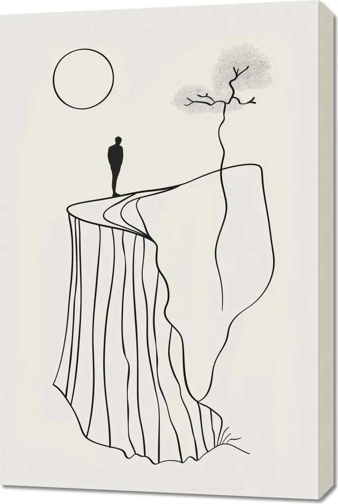 Quadro 60x90 cm Solitudine e Sublimità