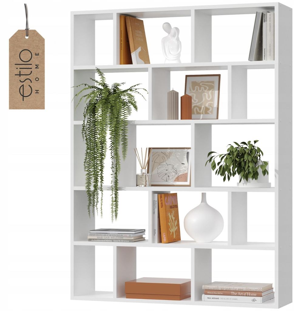 Wandregal Weiß – Hängeregal aus MDF – Bücherregal für Produktbild 