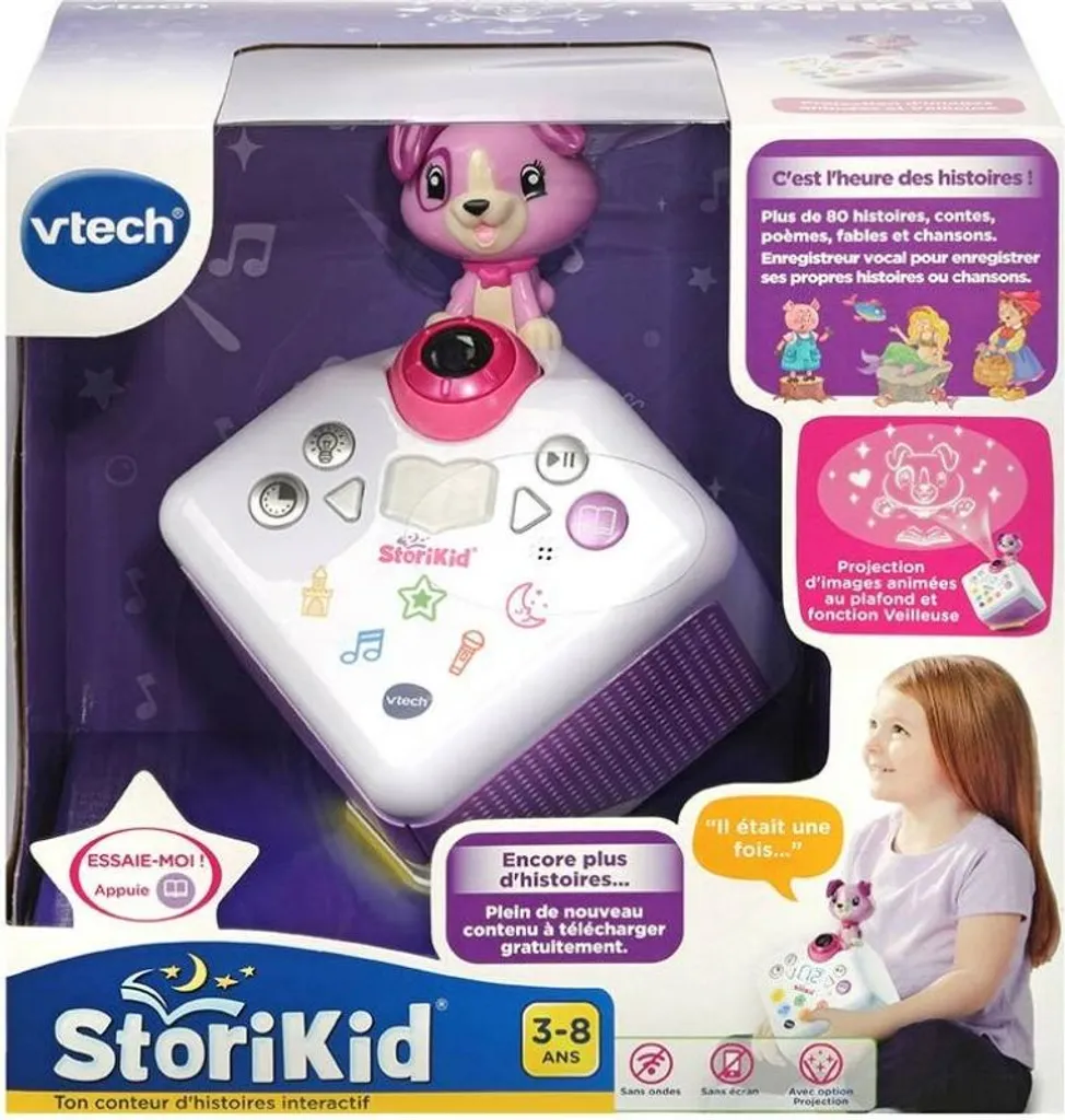Réveil Projecteur d'Histoires StoriKid Vtech : Veilleuse Enfant Interactive - 3