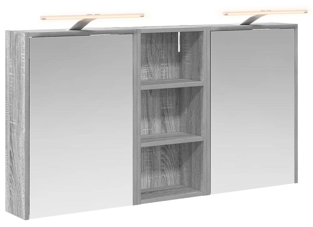 Badezimmerschrank-Set 3 pcs 116 x 16 x 62,5 cm Holzwerkstoff