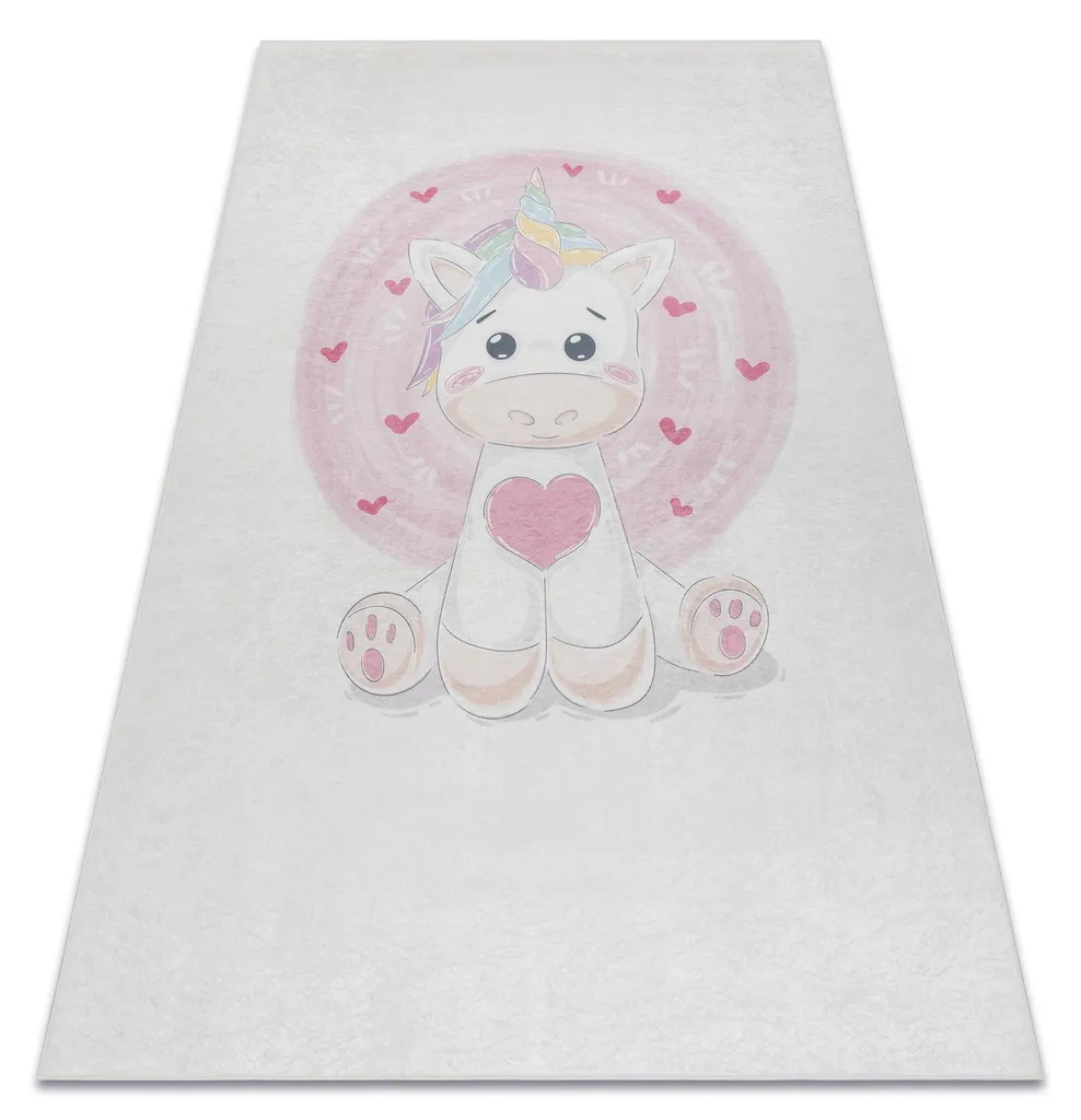 Tapis Enfant Lavable Licorne : Fini les Taches et Glissades 80x150 cm