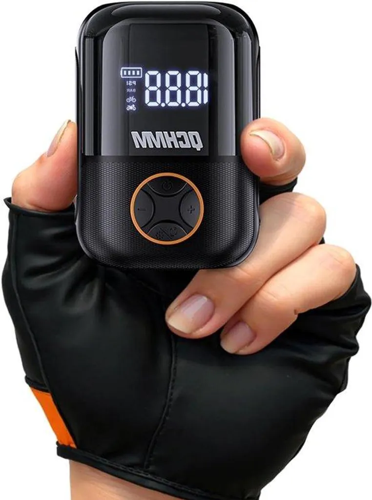 Gonfleur électrique sans fil pour vélo noir - Mini pompe compacte de route