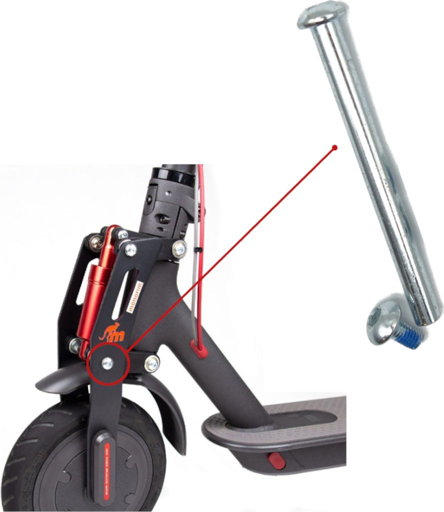 NW Buchse M8x98 für Monorim M0 / M1 / ME Vorderradaufhängung für Xiaomi