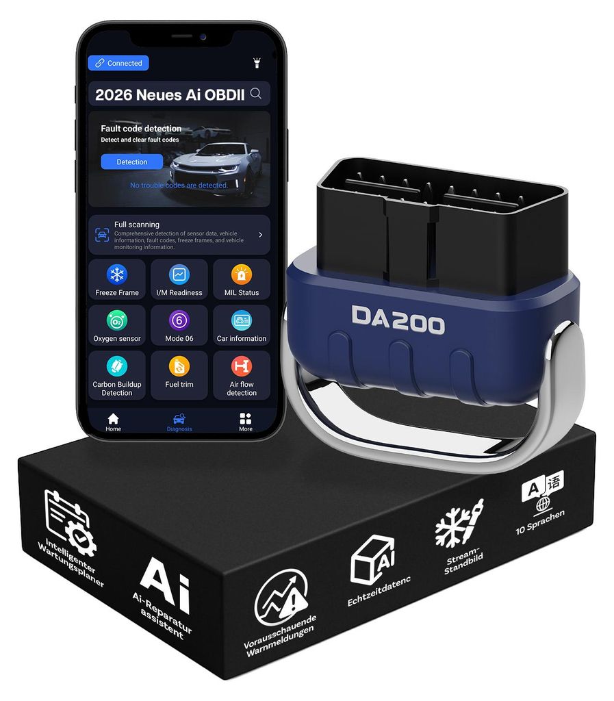 KI OBD2 Scanner – Intelligentes Diagnosegerät - Chatbot, App & PDF-Berichten