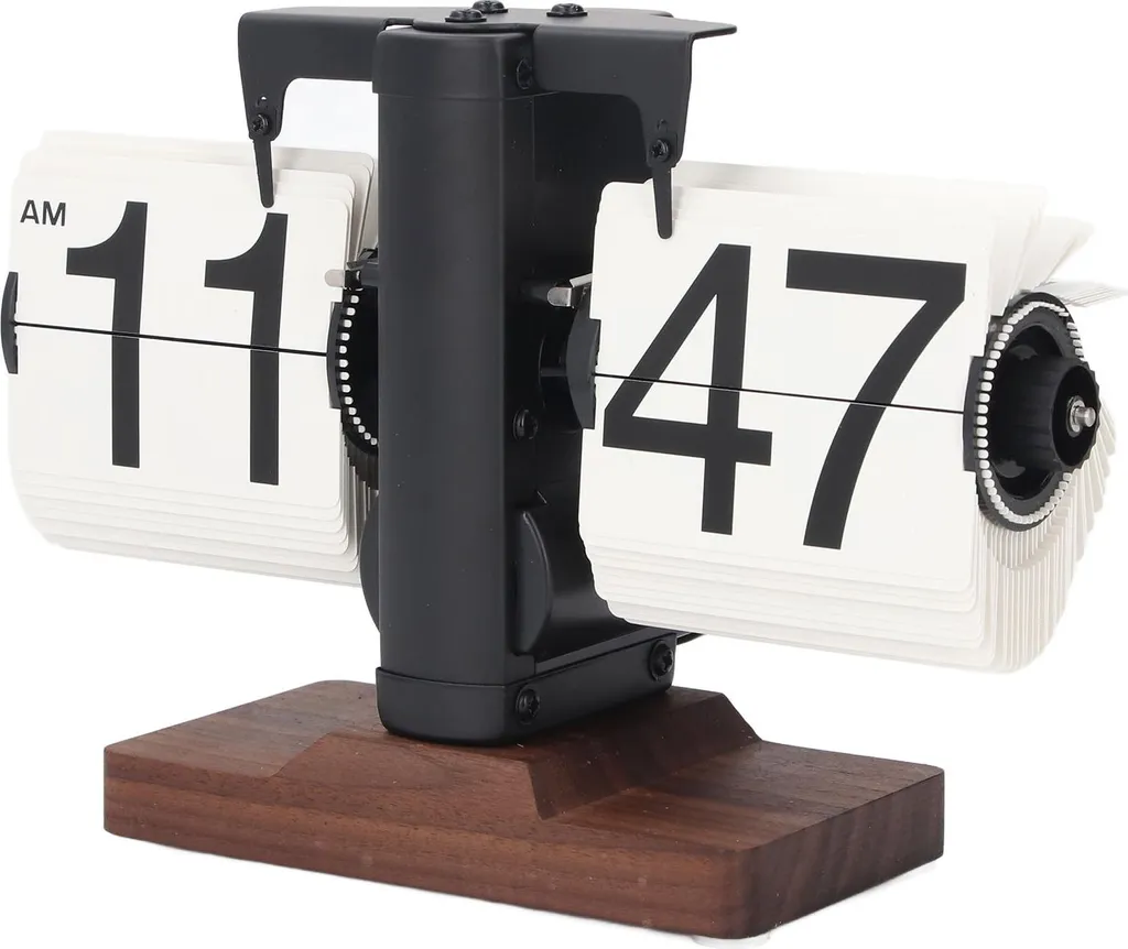 Horloge digitale lisible sans reflet pour bureau et salon rétro