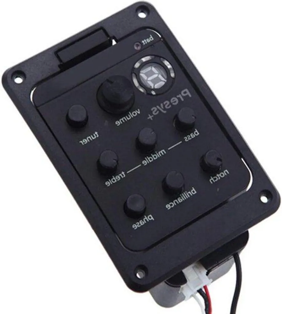Panneau amplificateur guitare acoustique 201 robuste en ABS et métal