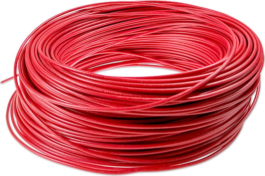 Kabel | 1-Adrig | H05V-K | 1x0,75mm² | Rot | Meterware