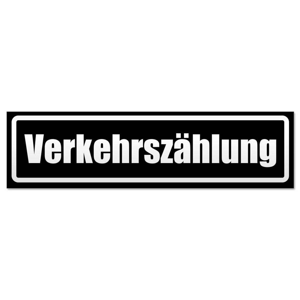 Verkehrszählung invertiert Magnetschild Schild magnetisch