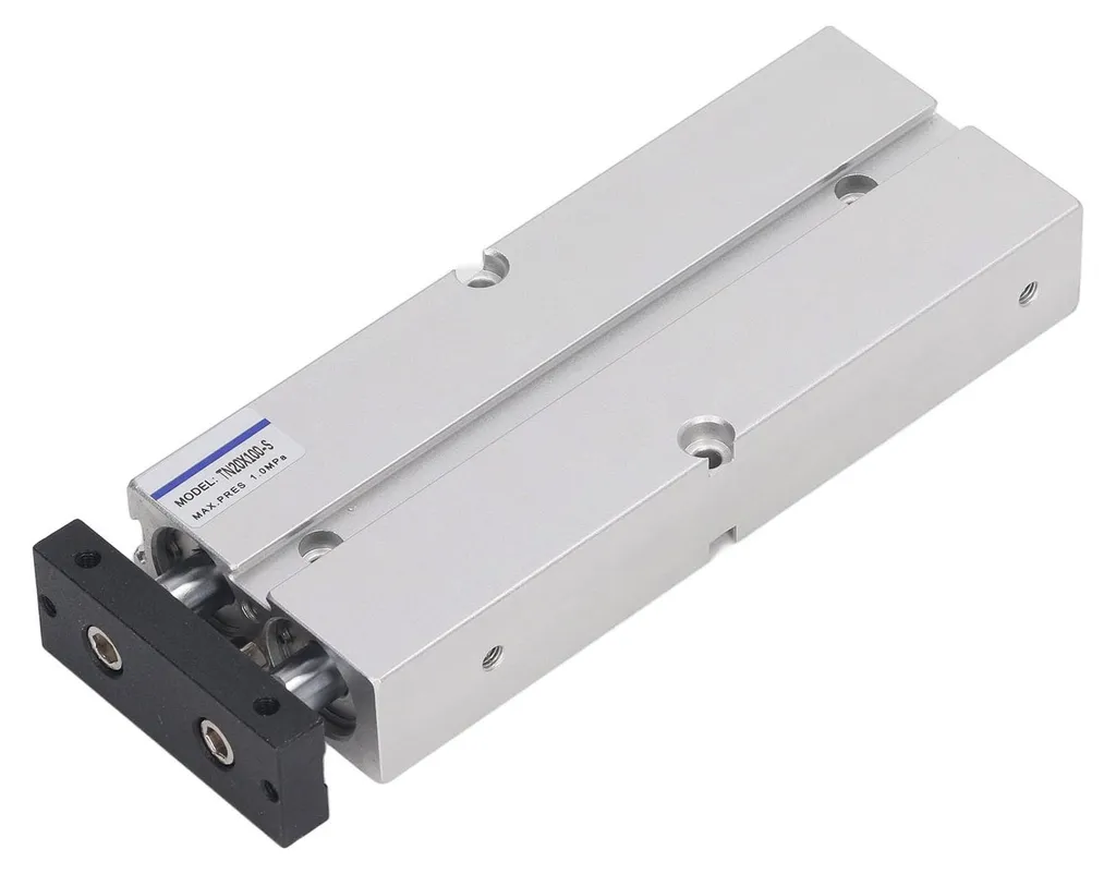 Vérin à air double tige 20-100 pour guidage précis et montage machine