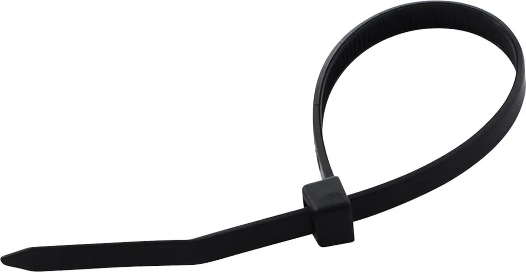 100 Fascette Cablaggio Nere 160x4.8mm - Uso Esterno Resistenti