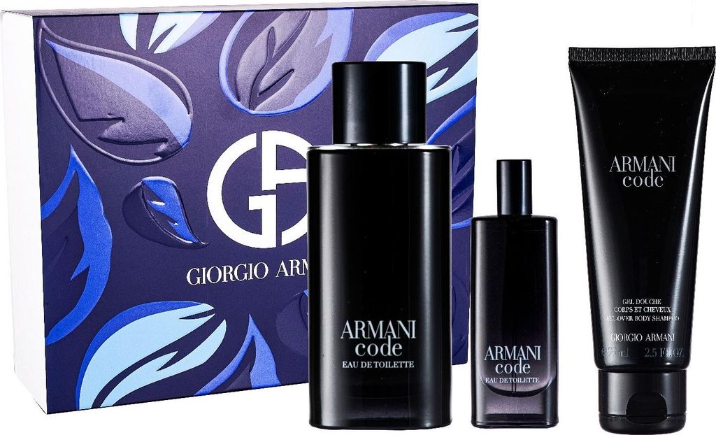 Armani Code Homme Edt 125Ml + Edt 15Ml + Sg 50Ml