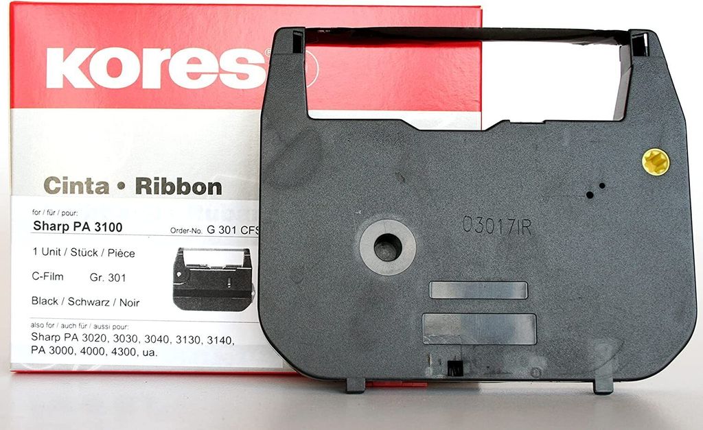 Kores Farbband Gruppe 301 SHARP PA 3100 Carbon schwarz Produktbild 