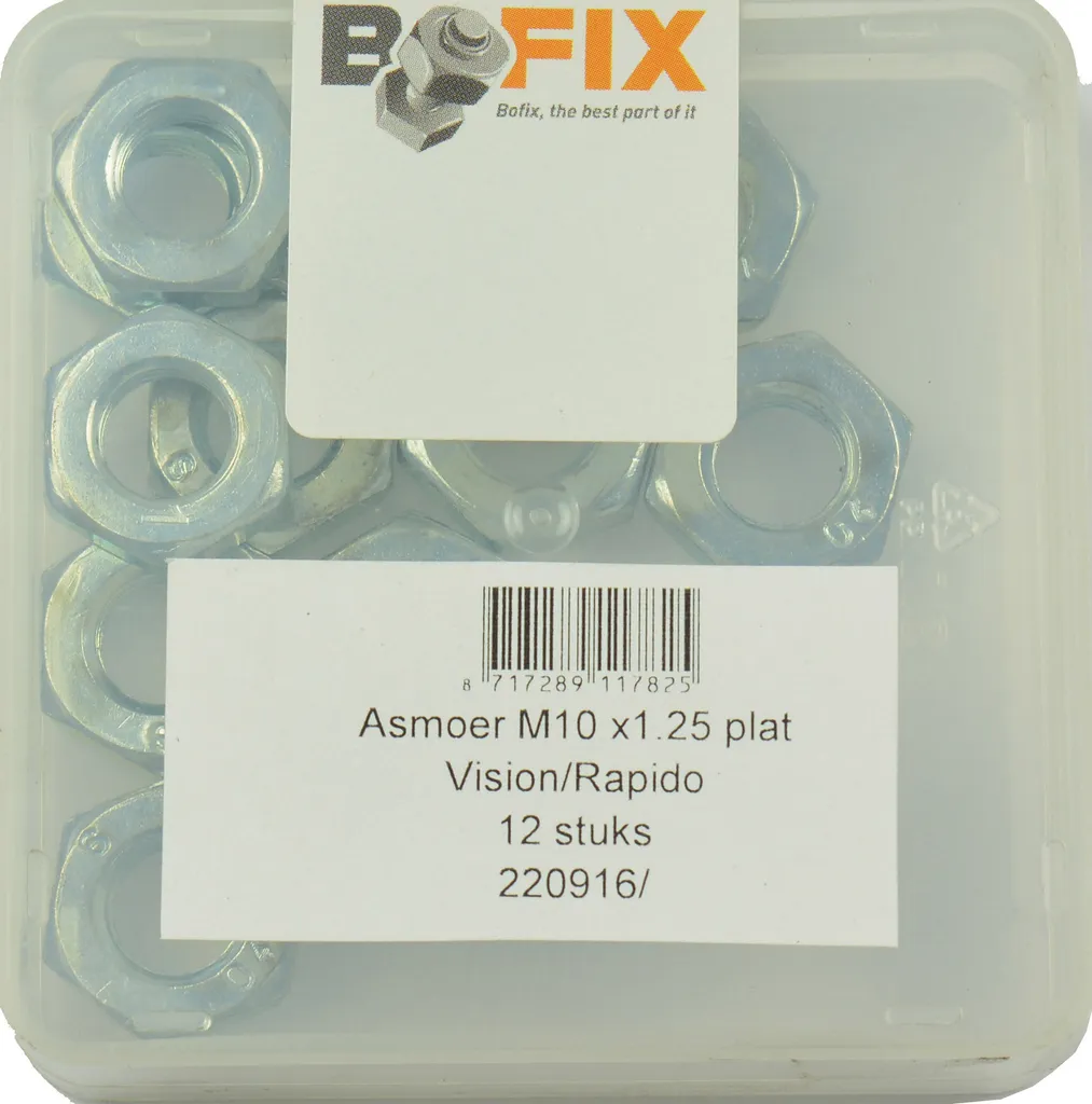 Visserie Bofix ASMOER Plat Vision M10X1.25 Rapido - Finition Durable