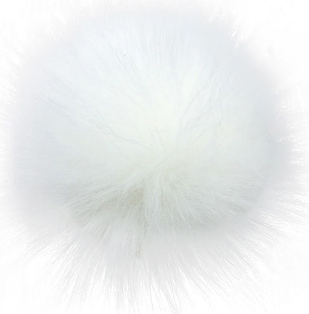 14 cm/16 cm weicher Kunstfell-Bommel, DIY-Auto-Handtaschen-Schlüsselanhänger, flauschiger Kugel-Anhänger-Weiß,14cm