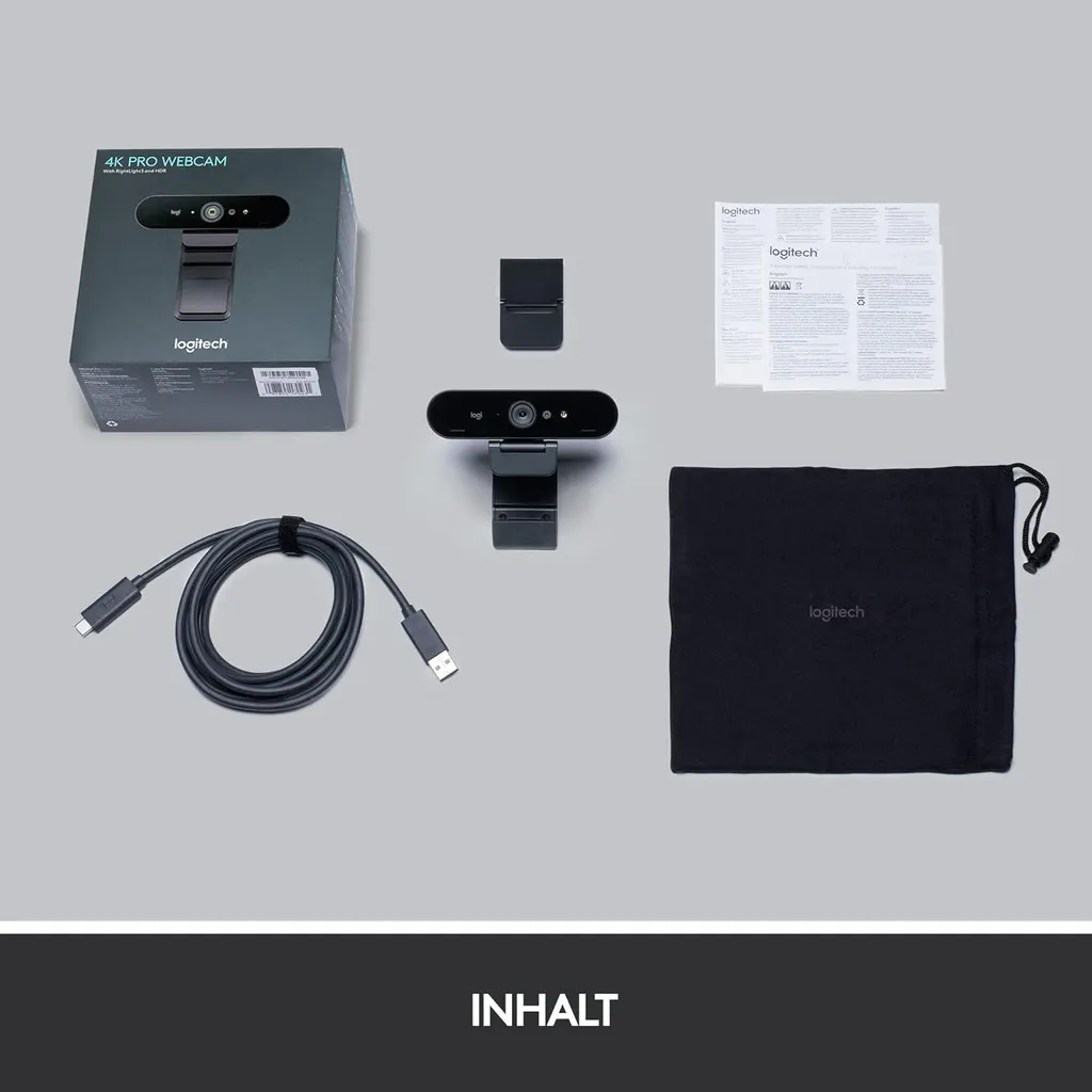 Webcam 4K Logitech BRIO Stream Edition pour Streaming et Visioconférence - 30