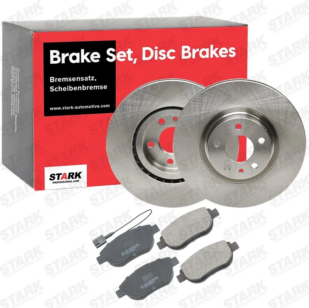 Jeu de Disques de Frein et Plaquettes pour Opel Combo X12 et Fiat Doblo