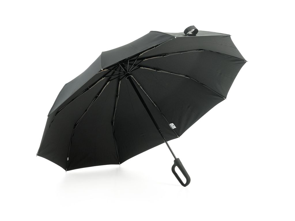 Damen-/Herren-Faltschirm CARBINE, vollautomatisch, winddicht, schwarz