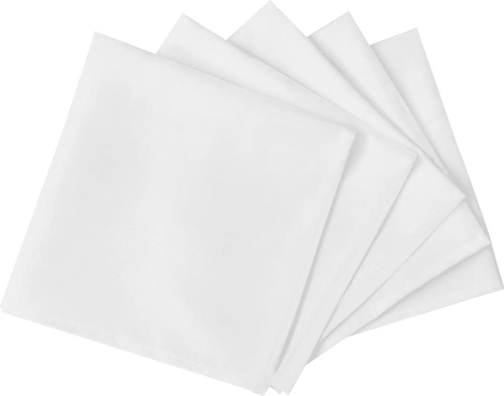 vidaXL 50 jedálenských obrúskov bielych 50 x 50 cm Obrázok produktu 