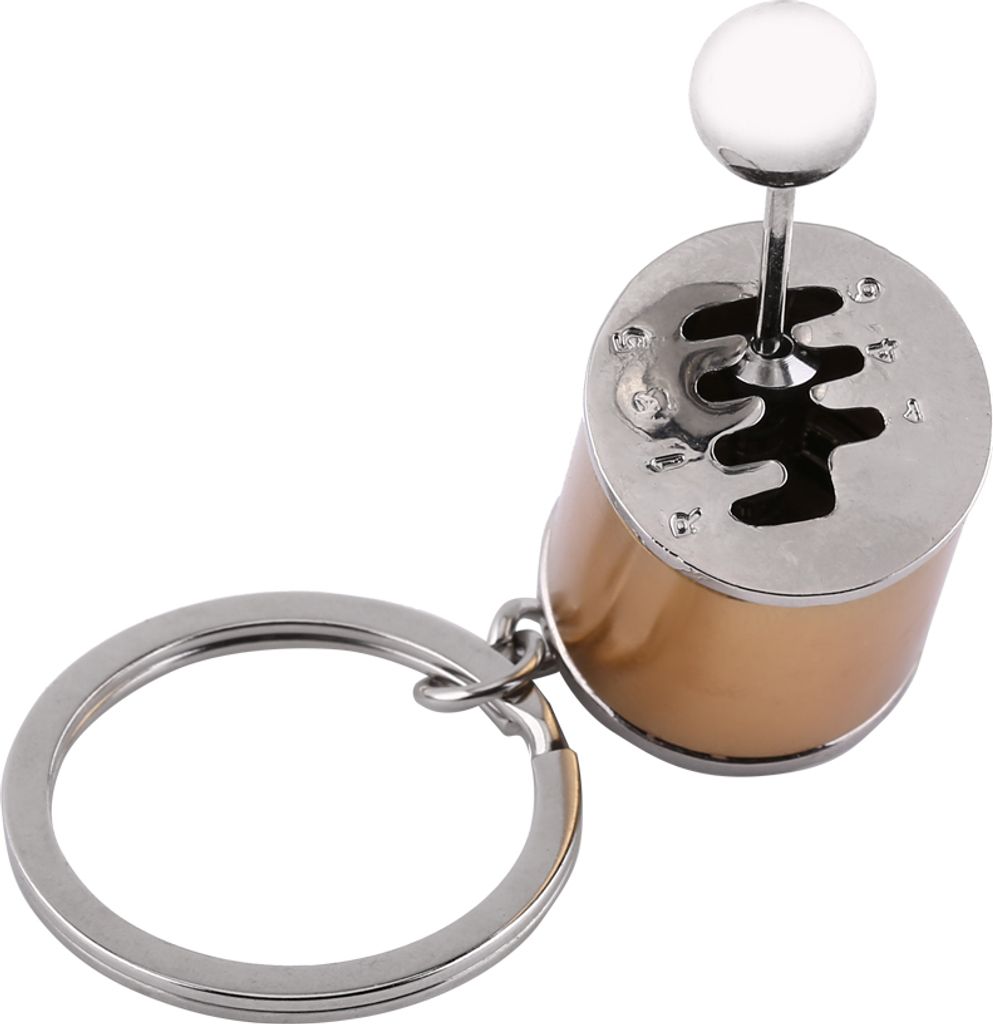 Ausrüstung Shifter Model Keychain Keyring Automatisch geformtes Leichtmetallschlüsselringe (Gold)