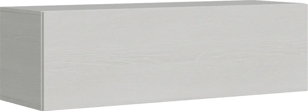 Meuble de rangement haut mural Frêne Blanc ouverture vasistas 133 cm