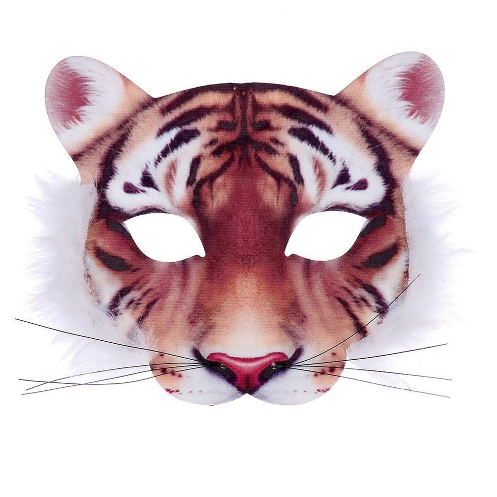 Maske Tiermaske Tigermaske Stoffmaske Tiger für Kinder ab 3 Produktbild 