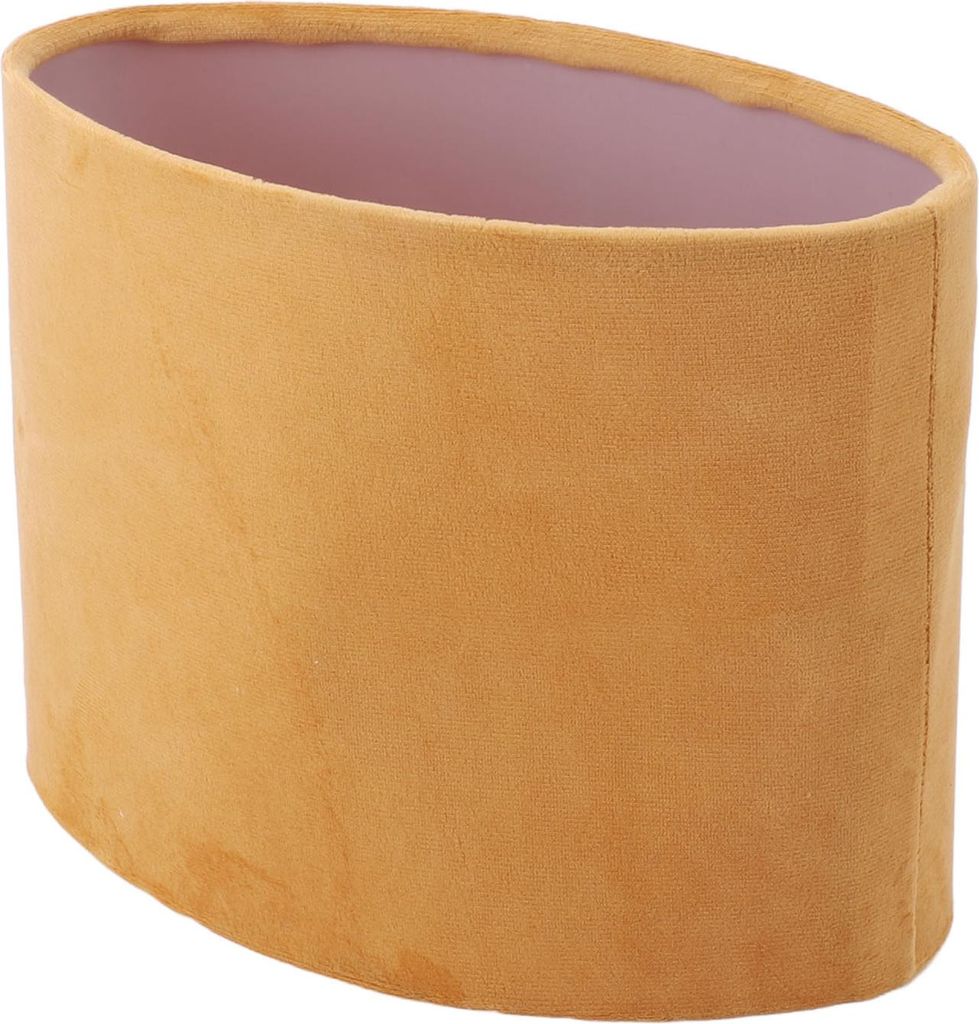 Ovaler Lampenschirm Tuch Lampenschirm E27 E14 Universell einsetzbar Moderne Lampenabdeckung für Tisch Stehlampe Gold