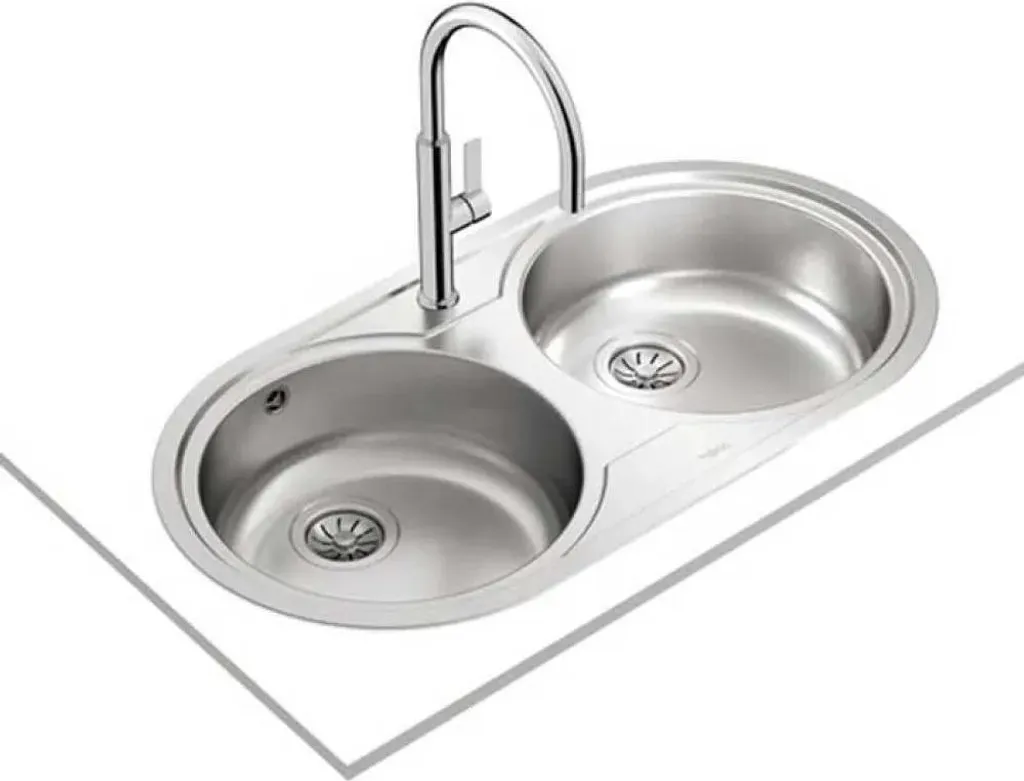 Évier Teka 9025 DUETTA 2C Inox - Solution Double Bac contre l'Encombrement