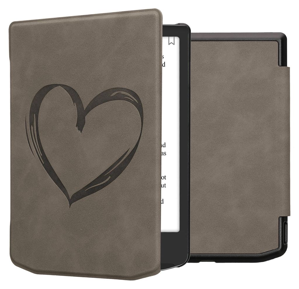 kwmobile Schutzhülle für Pocketbook Verse / Verse Lite / Verse Pro / Color / Vivlio Light/Light HD Hülle - eReader Case aus Kunstleder mit Auto ...