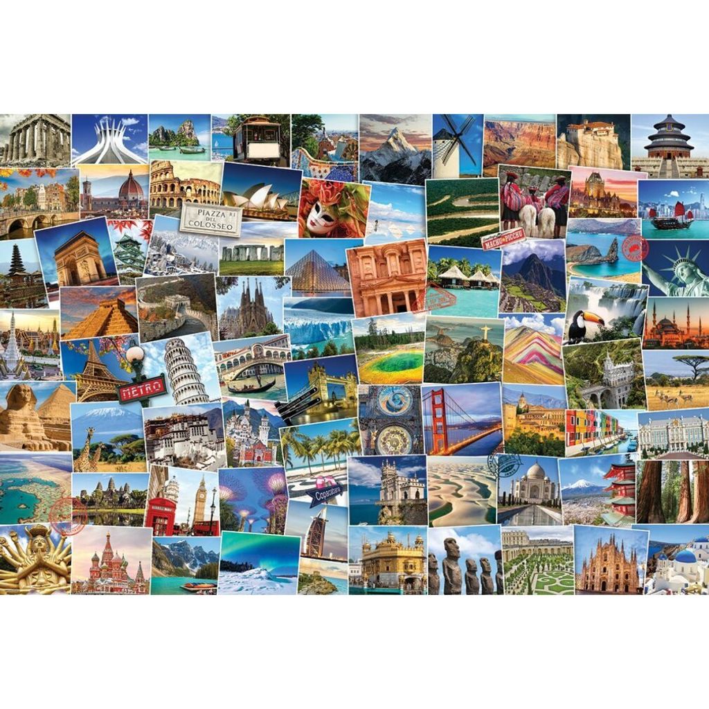 EUROGRAPHICS Weltreisender Puzzle 2000 Teile Produktbild 