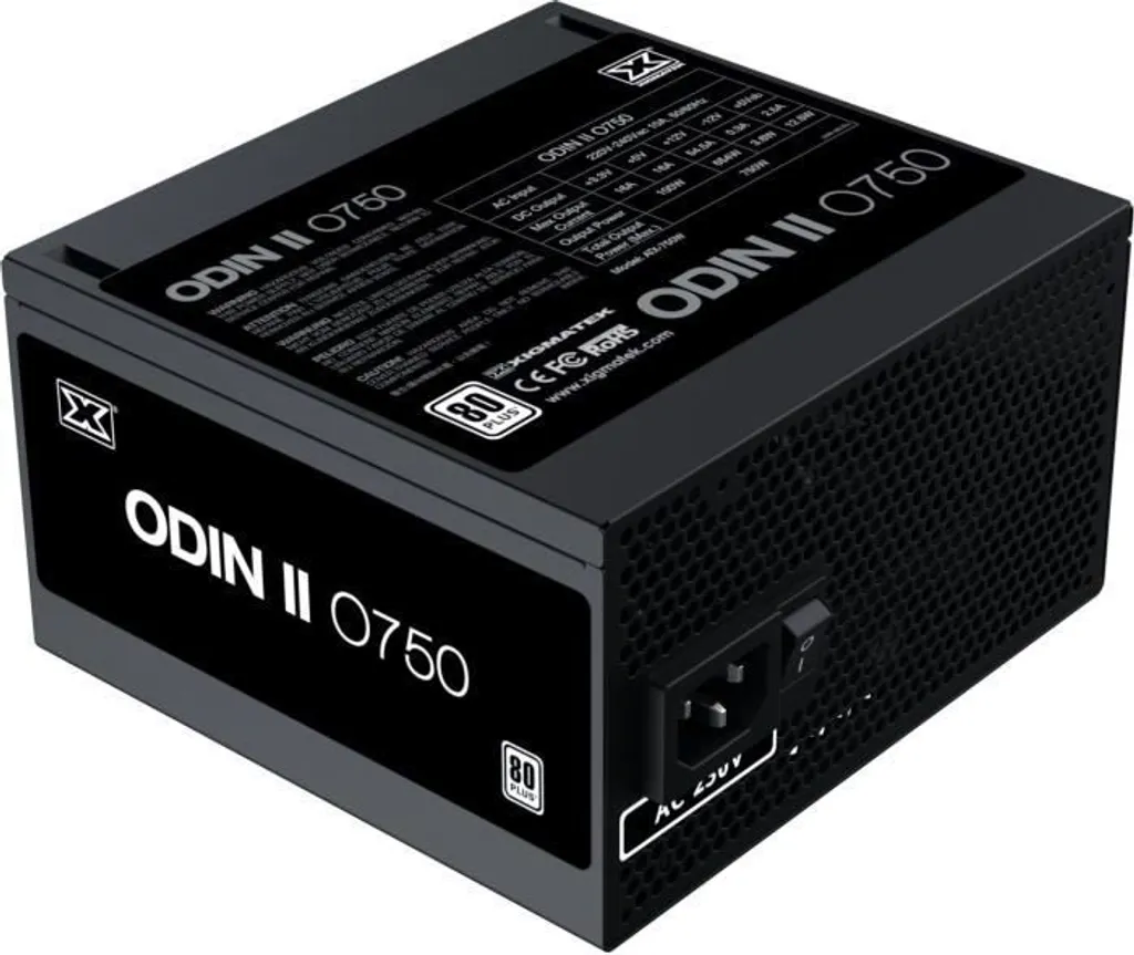Alimentation 750W 80Plus Odin II O750 Xigmatek avec Ventilateur 120mm