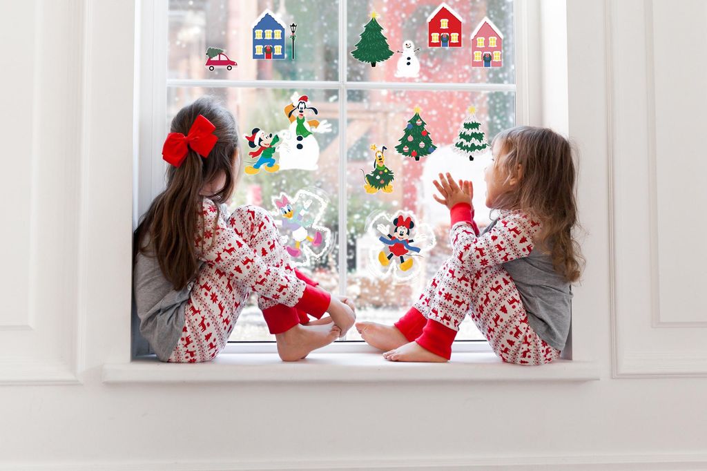 Fenstersticker - Disney Mickey Mouse Joyful - Größe 30 x 30 cm