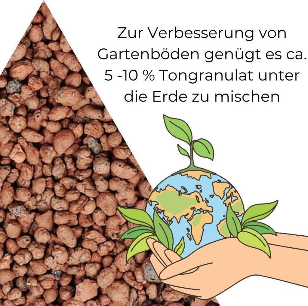 Blähton Kugeln Pflanz Granulat Ton Hydro Kultursubstrat Produktbild 3