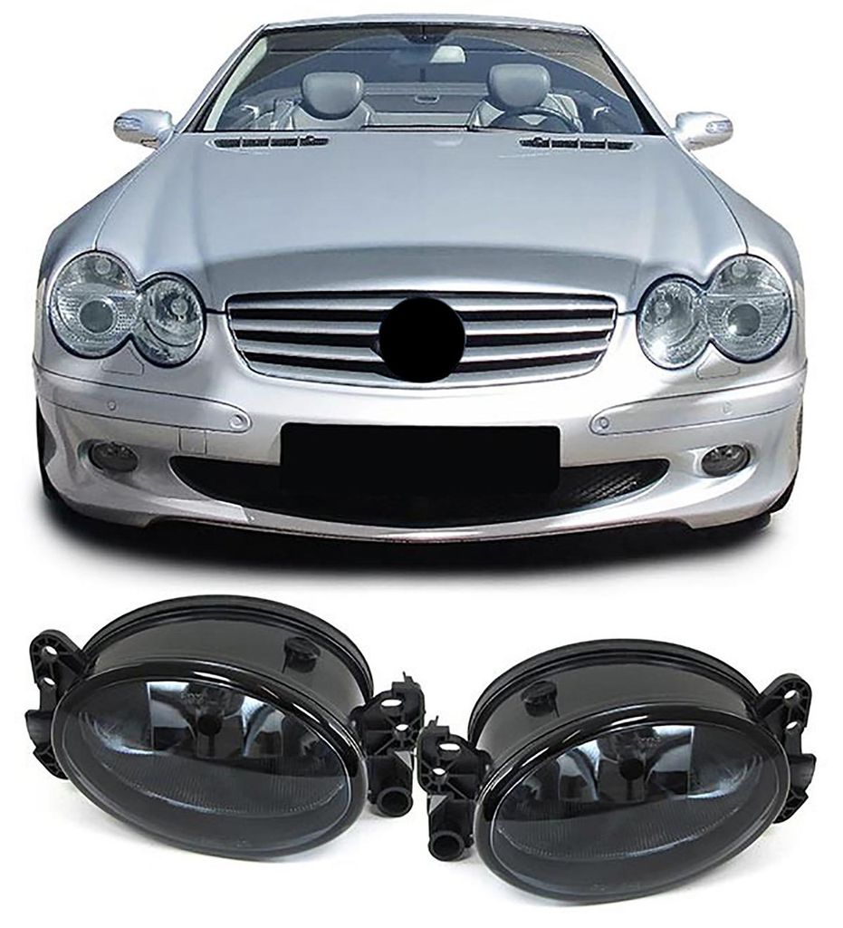 Für Mercedes W211 S211 C209 W204 S204 W463 R230 Nebelscheinwerfer Schwarz L + R in der Farbe Schwarz von Carparts-Online GmbH