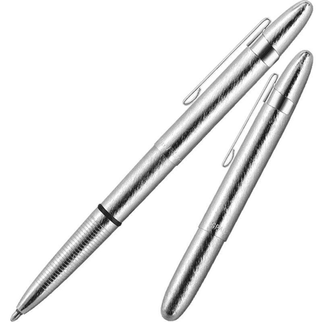 Bullet Space Pen, Chrom Gebürstet mit Clip (#400BRCL)