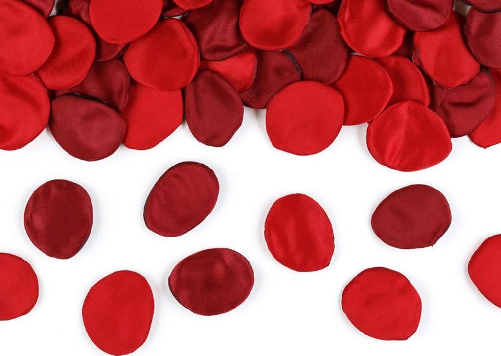 ROSENBLÄTTER Hochzeit Valentinstag Kommunion ROT-BURGUNDER 100St.